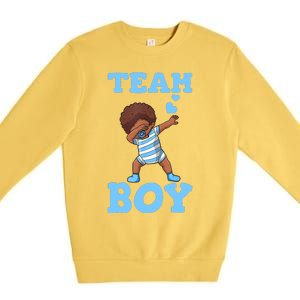 Gender Reveal Baby Shower Team Boy Matching Family Baby Party Premium Crewneck Sweatshirt