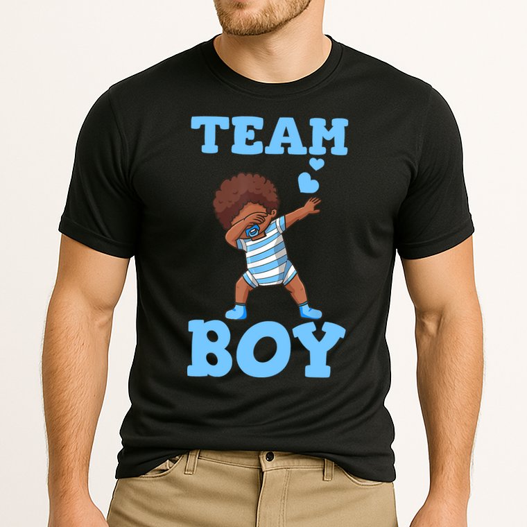 Gender Reveal Baby Shower Team Boy Matching Family Baby Party Cooling Performance Crew T-Shirt