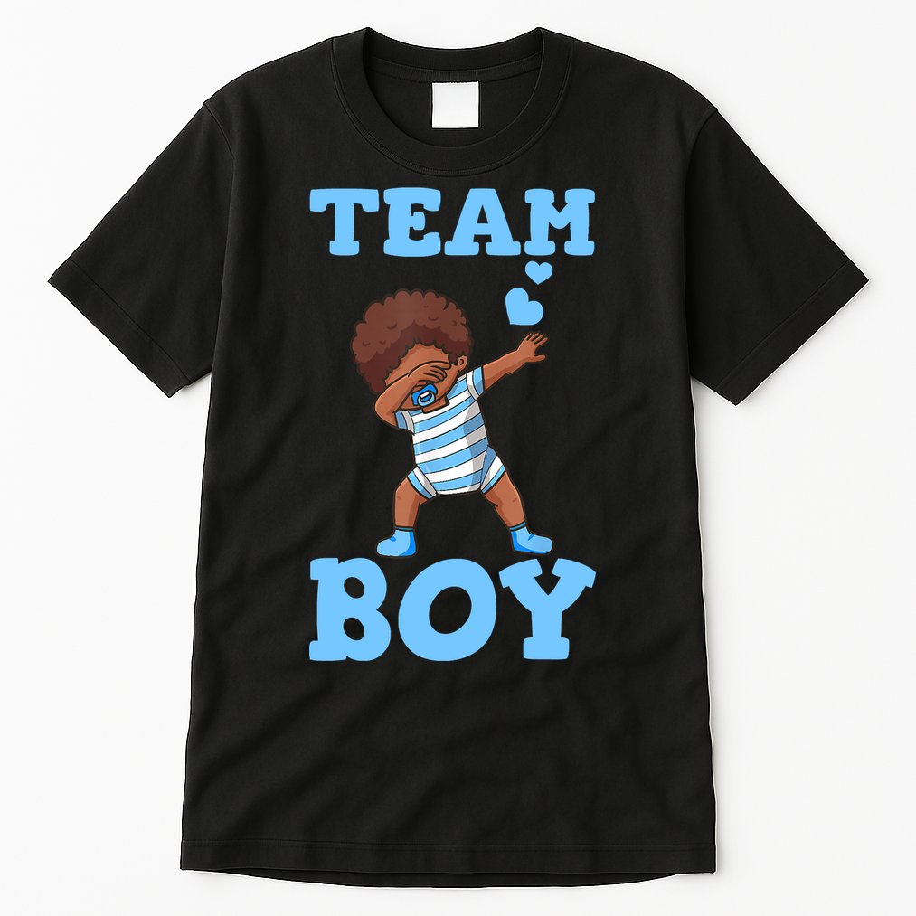 Gender Reveal Baby Shower Team Boy Matching Family Baby Party Tall T-Shirt