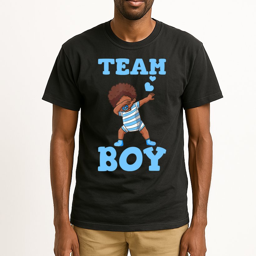 Gender Reveal Baby Shower Team Boy Matching Family Baby Party Tall T-Shirt