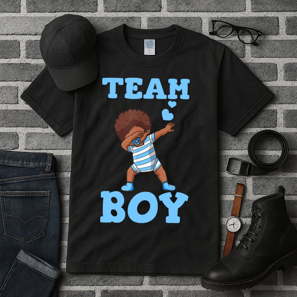Gender Reveal Baby Shower Team Boy Matching Family Baby Party Tall T-Shirt
