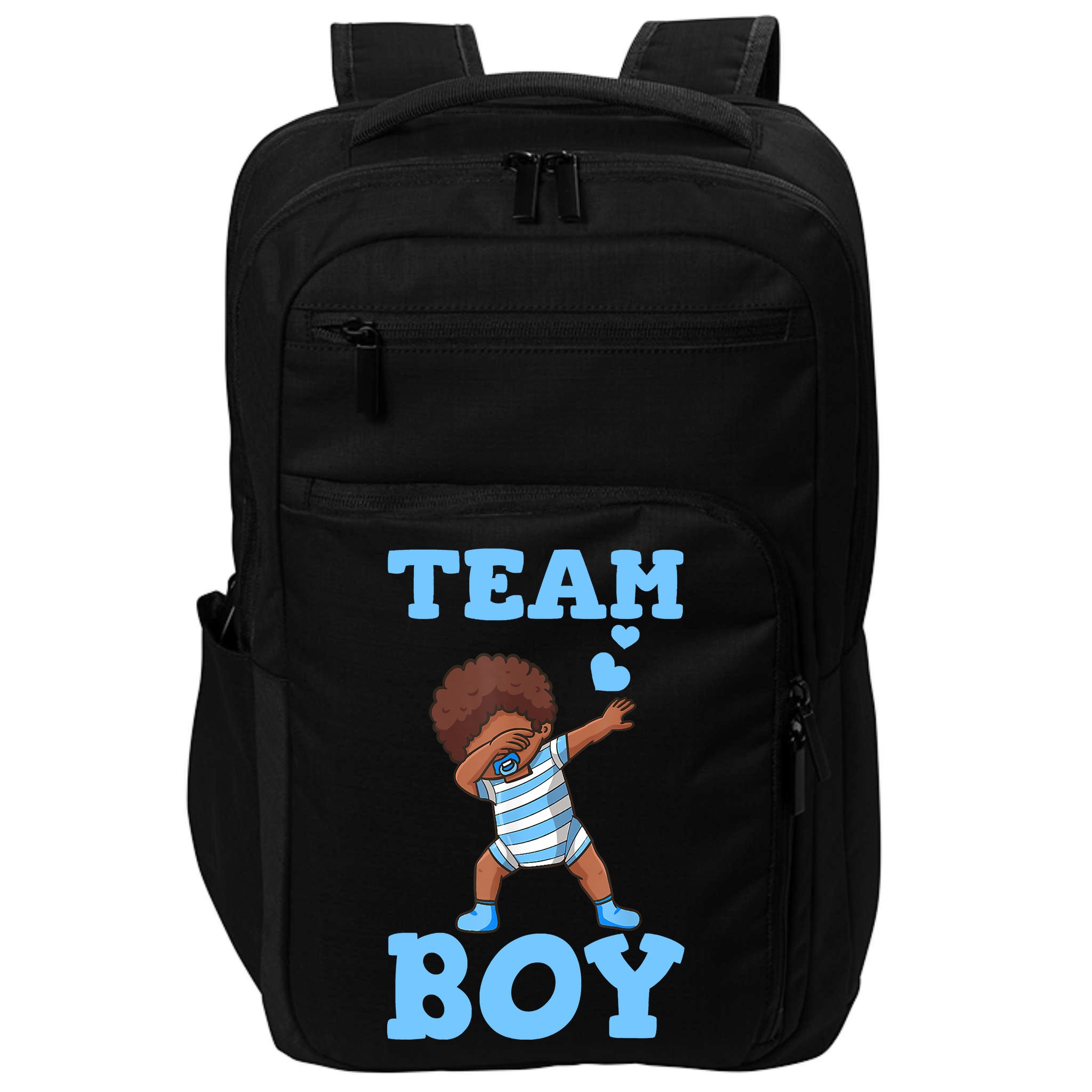 Gender Reveal Baby Shower Team Boy Matching Family Baby Party Impact Tech Backpack