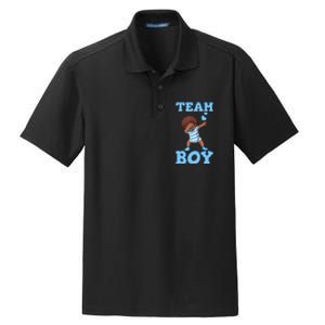 Gender Reveal Baby Shower Team Boy Matching Family Baby Party Dry Zone Grid Polo