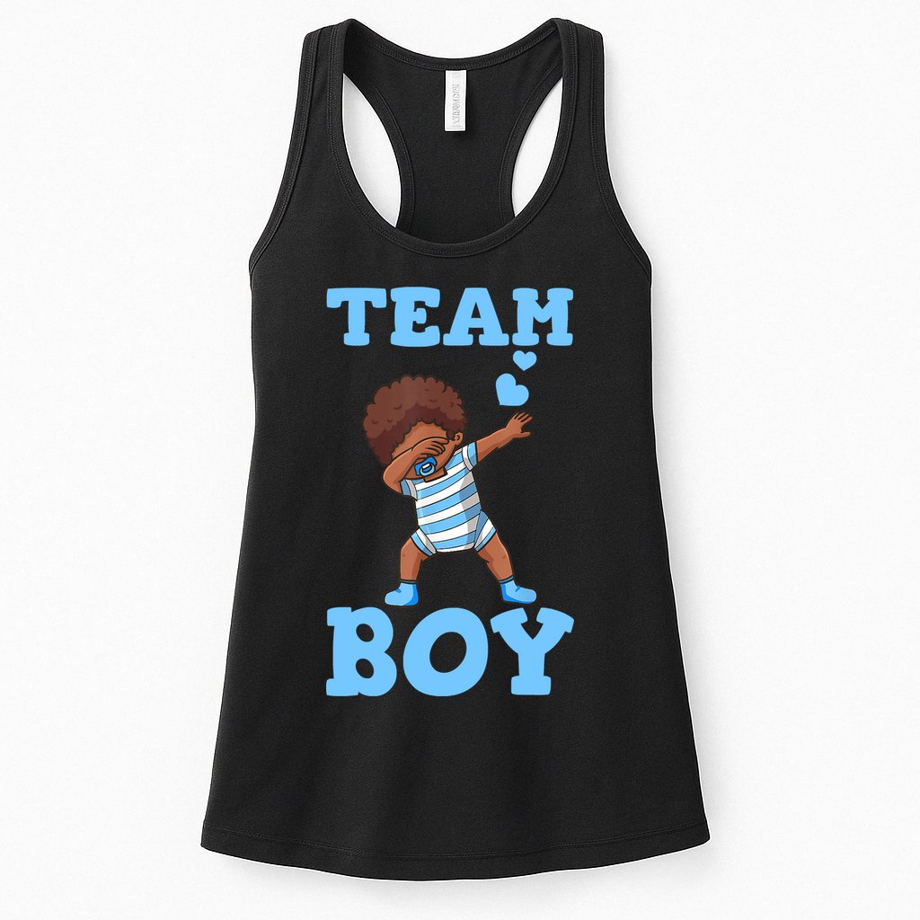 Gender Reveal Baby Shower Team Boy Matching Family Baby Party Womens Tank Top