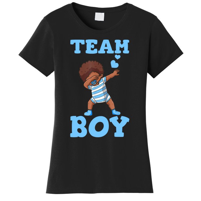 Gender Reveal Baby Shower Team Boy Matching Family Baby Party Women's T-Shirt