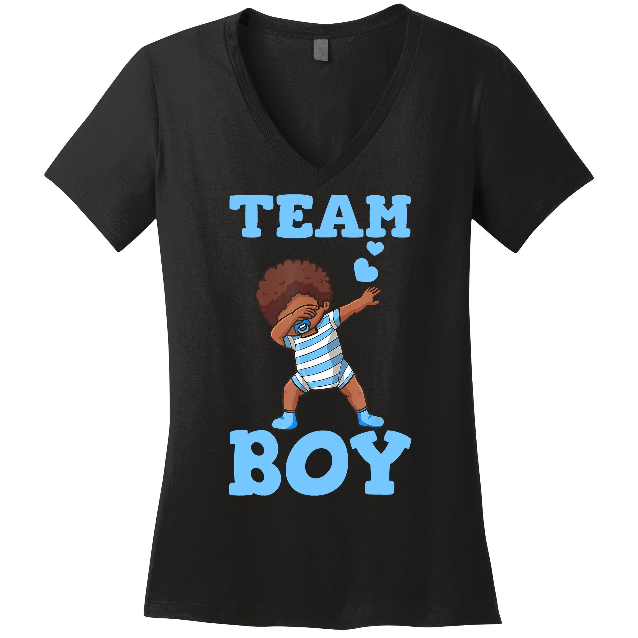 Gender Reveal Baby Shower Team Boy Matching Family Baby Party Women's V-Neck T-Shirt