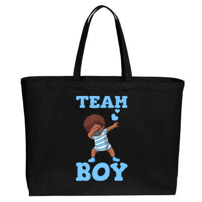 Gender Reveal Baby Shower Team Boy Matching Family Baby Party Cotton Canvas Jumbo Tote