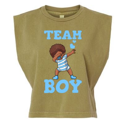 Gender Reveal Baby Shower Team Boy Matching Family Baby Party Garment-Dyed Women's Muscle Tee