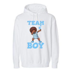 Gender Reveal Baby Shower Team Boy Matching Family Baby Party Garment-Dyed Fleece Hoodie