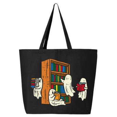 Ghosts Reading Books Teacher Halloween Librarian Boooks 25L Jumbo Tote