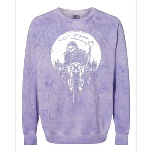 Grim Racer Biker Vest Metal Rock Goth Reaper Motorcycle Death Colorblast Crewneck Sweatshirt