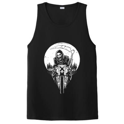 Grim Racer Biker Vest Metal Rock Goth Reaper Motorcycle Death PosiCharge Competitor Tank