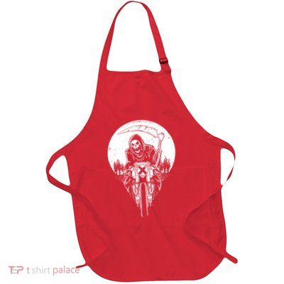 Grim Racer Biker Vest Metal Rock Goth Reaper Motorcycle Death Apron