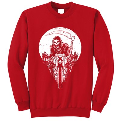 Grim Racer Biker Vest Metal Rock Goth Reaper Motorcycle Death Sweatshirt