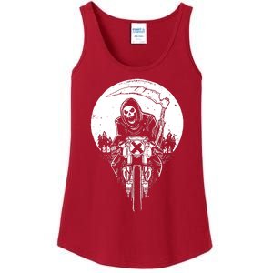 Grim Racer Biker Vest Metal Rock Goth Reaper Motorcycle Death Ladies Essential Tank