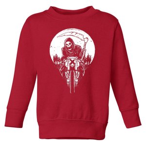 Grim Racer Biker Vest Metal Rock Goth Reaper Motorcycle Death Toddler Sweatshirt