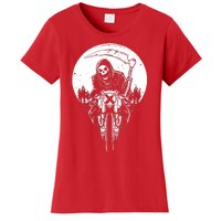 Grim Racer Biker Vest Metal Rock Goth Reaper Motorcycle Death Women's T-Shirt