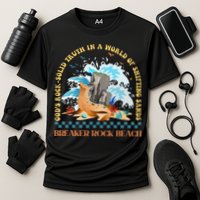 Gods Rocksolid Breaker Rock Beach Vbs 2024 Christian Cooling Performance Crew T-Shirt