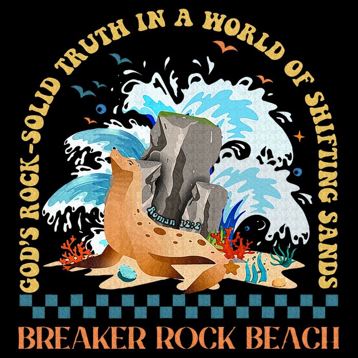 Gods Rocksolid Breaker Rock Beach Vbs 2024 Christian Impact Tech Backpack
