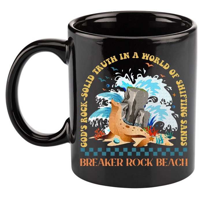 Gods Rocksolid Breaker Rock Beach Vbs 2024 Christian 11oz C Handle Ceramic Mug