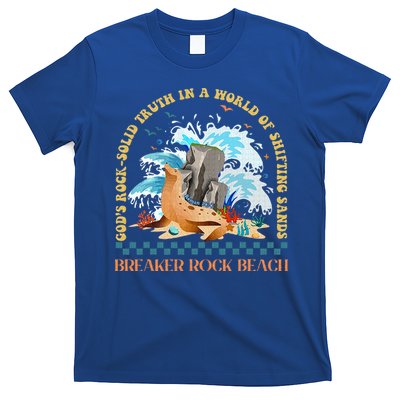 Gods Rocksolid Breaker Rock Beach Vbs 2024 Christian T-Shirt