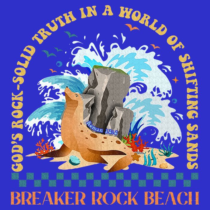 Gods Rocksolid Breaker Rock Beach Vbs 2024 Christian Button
