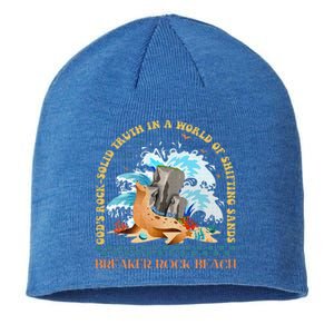 Gods Rocksolid Breaker Rock Beach Vbs 2024 Christian Sustainable Beanie