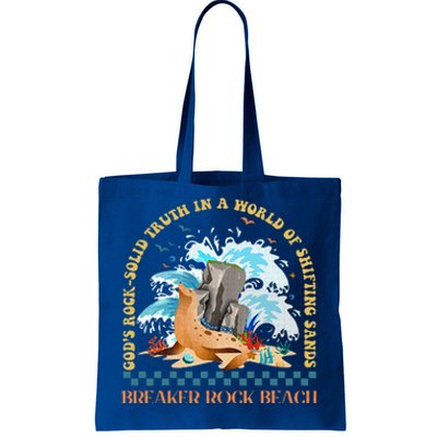 Gods Rocksolid Breaker Rock Beach Vbs 2024 Christian Tote Bag