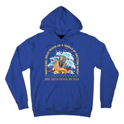 Gods Rocksolid Breaker Rock Beach Vbs 2024 Christian Tall Hoodie