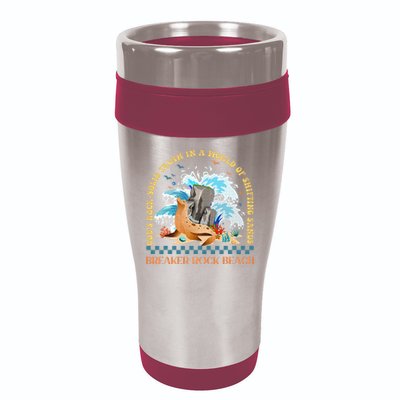 Gods Rocksolid Breaker Rock Beach Vbs 2024 Christian 16oz Travel Tumbler