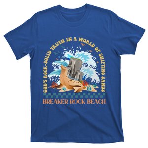 GodS Rocksolid Breaker Rock Beach Vbs 2024 Christian Gift T-Shirt