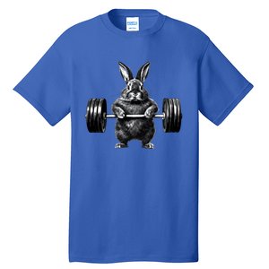 Gym Rabbit Bodybuilder Weight Lifting Rabbit Training Fitness Meaningful Gift Tall T-Shirt