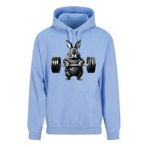 Gym Rabbit Bodybuilder Weight Lifting Rabbit Training Fitness Meaningful Gift Unisex Surf Hoodie