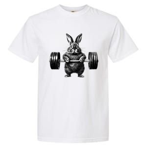 Gym Rabbit Bodybuilder Weight Lifting Rabbit Training Fitness Meaningful Gift Garment-Dyed Heavyweight T-Shirt