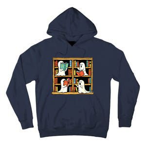 Ghosts Reading Books Teacher Halloween Librarian Boooks Tall Hoodie