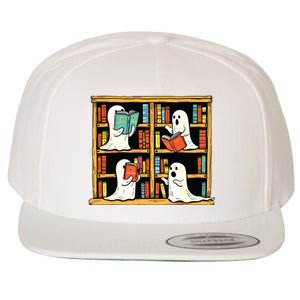 Ghosts Reading Books Teacher Halloween Librarian Boooks Wool Snapback Cap