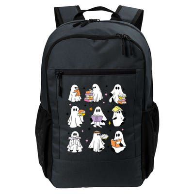 Ghosts Reading Books Teacher Halloween Librarian Boooks Daily Commute Backpack