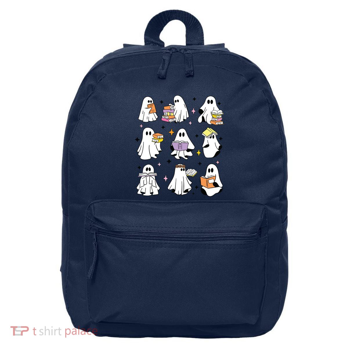 Ghosts Reading Books Teacher Halloween Librarian Boooks 16 in Basic Backpack