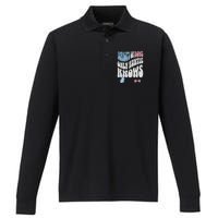 Gender Reveal Burnouts Or Bows New Aunt Performance Long Sleeve Polo