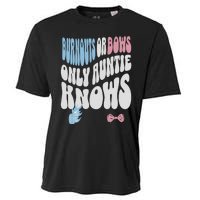 Gender Reveal Burnouts Or Bows New Aunt Cooling Performance Crew T-Shirt