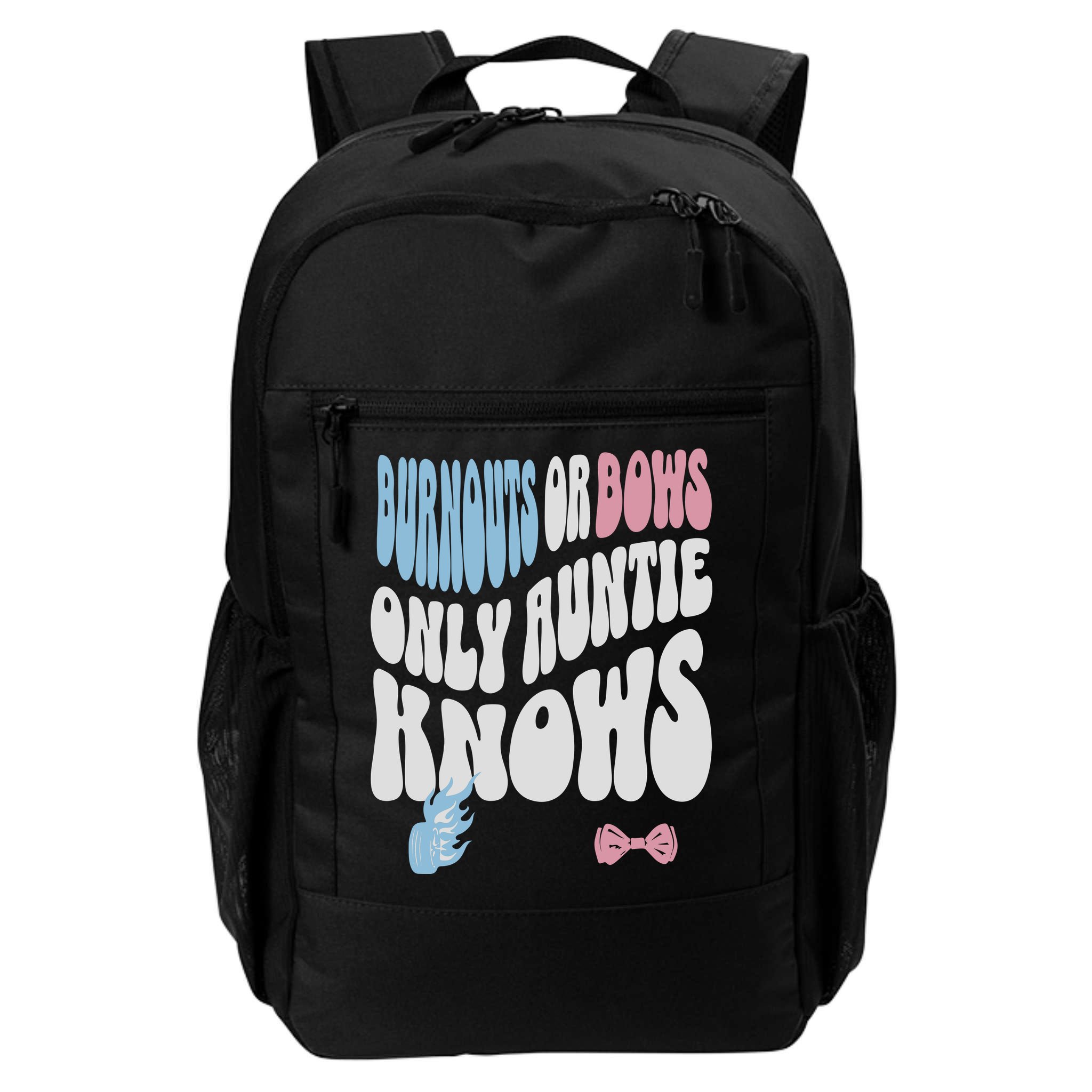 Gender Reveal Burnouts Or Bows New Aunt Backpack