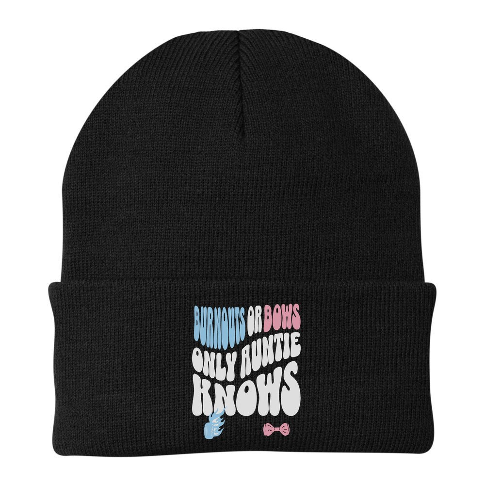 Gender Reveal Burnouts Or Bows New Aunt Beanie