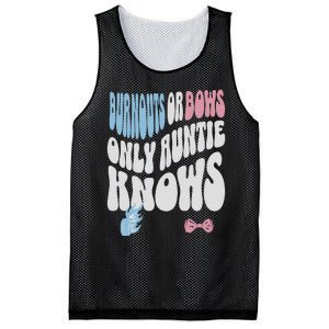 Gender Reveal Burnouts Or Bows New Aunt Mesh Reversible Basketball Jersey Tank