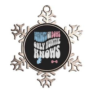 Gender Reveal Burnouts Or Bows New Aunt Metallic Star Ornament