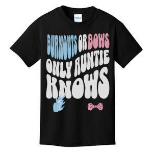 Gender Reveal Burnouts Or Bows New Aunt Kids T-Shirt