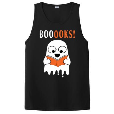 Ghost Reading Books Meaningful Gift Funny Halloween PosiCharge Competitor Tank