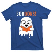 Ghost Reading Books Meaningful Gift Funny Halloween T-Shirt