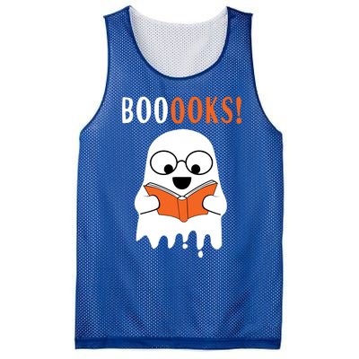 Ghost Reading Books Meaningful Gift Funny Halloween Mesh Reversible Basketball Jersey Tank