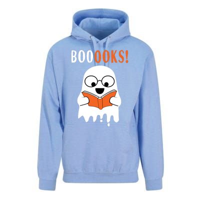 Ghost Reading Books Meaningful Gift Funny Halloween Unisex Surf Hoodie