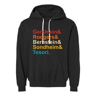 Gershwin& Rodgers& Bernstein& Sondheim& Tesori Retro Garment-Dyed Fleece Hoodie